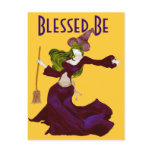Wistful Witch, Blessed Be (Halloween) Postcards