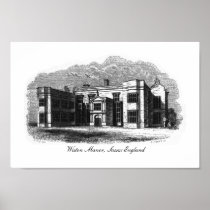 Wiston Manor, Sussex England Print