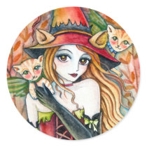 Witch and cat * Blondes* Sticker by cckuik Witch and cat * Blondes* Sticker