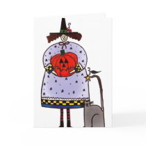 witch and cat cards
