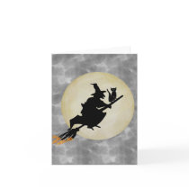 Witch and Cat Greeting Cards