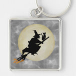 Witch and Cat Keychains