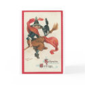 Witch and Cat on Broomstick cards by vintagehalloween Witch and Cat on Broomstick cards