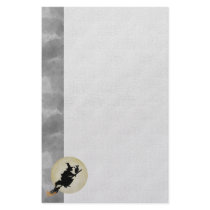 Witch and Cat Stationery Paper