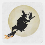 Witch and Cat Stickers