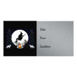 Witch and Cats Customized Photo Card