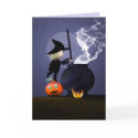 Witch and Cauldron cards by Peerdrops Witch and Cauldron cards