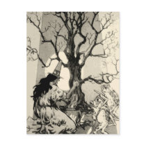Witch and Familiar Frogs postcards