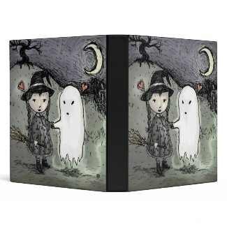 Witch And Ghost In Love Binder binder