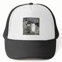 Witch and Ghost in Love Hat