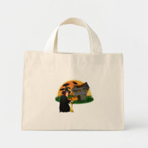 Witch and Haunted House Halloween Bag
