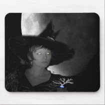 Witch and moon mousepad mousepads