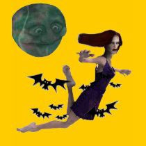 Witch and the Moon t-shirts