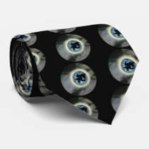 Witch Broomstick Full Moon Halloween Neck Tie