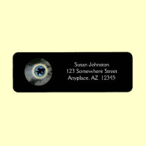 Witch Broomstick Moon Halloween Address Label labels