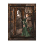 Witch by the Window :: Halloween Designs Post Card