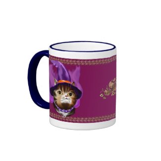 Witch Cat Face mugs mug