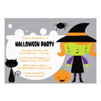 Witch cauldron Halloween Costume Party Invitation