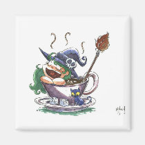 Witch Coffee Break 1 magnets