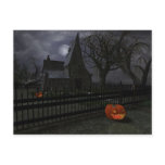 Witch Cottage with Pumpkin Lantern Postcards