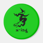 Witch Crossing Magnet
