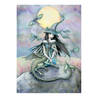 Witch Dragon Poster by Molly Harrison print
