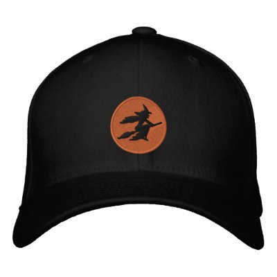 Witch embroidered hats