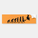 Witch Evolution Bumper Stickers