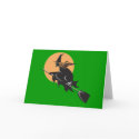 Witch Flying Halloween card