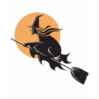 Witch Flying Halloween T-shirt shirt