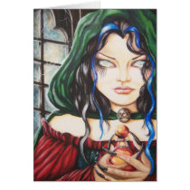 Witch Gothic Dark Fantasy Notecard cards