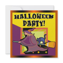 Witch Halloween Party Invitation