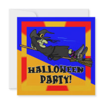 Witch Halloween Party Invitation