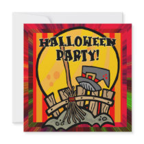 Witch Halloween Party Invitation