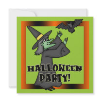 Witch Halloween Party Invitation