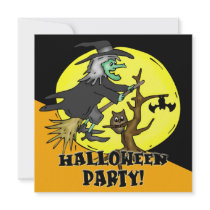 Witch Halloween Party Invitation