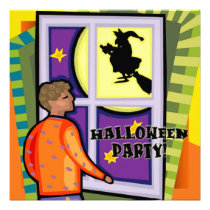 Witch Halloween Party Invitation invitations