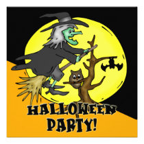 Witch Halloween Party Invitation invitations