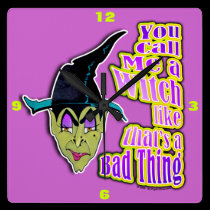 WITCH HALLOWEEN WALL CLOCK wall clocks