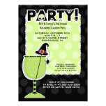 Witch Hat Cocktail Halloween Party 5x7 Invitation