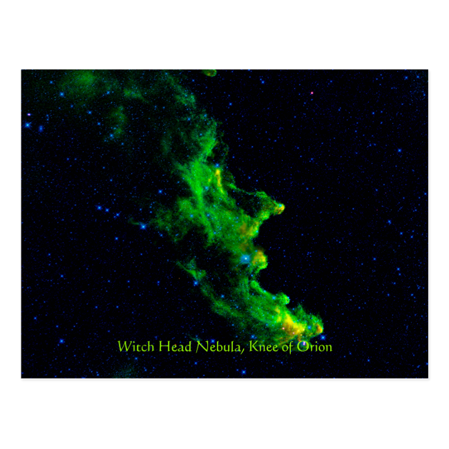 Witch Head Nebula deep space astronomy image Postcard