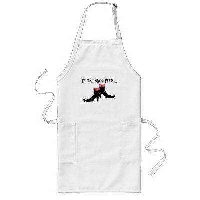 Witch If the Shoe Fits Apron by halloweengifts