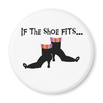 Witch If the Shoe Fits magnets