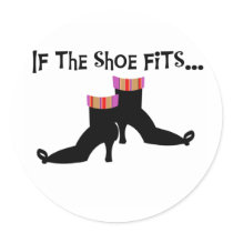 Witch If the Shoe Fits stickers