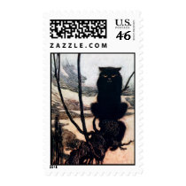 Witch in Cat Form Stamp
