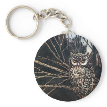 Witch in Owl Form Key Chain