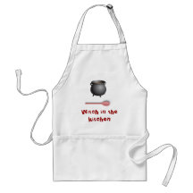Witch in the kitchen apron