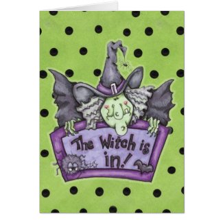 Witch Is In - Greeting Card