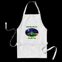 Witch Kilroy Frogs Apron by kilroyworld Witch Kilroy Frogs Apron