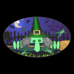 Witch Kilroy Oval Sticker